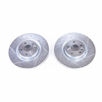 Power Stop 2018 Jaguar E-Pace Front Evolution Drilled & Slotted Rotors - Pair PowerStop