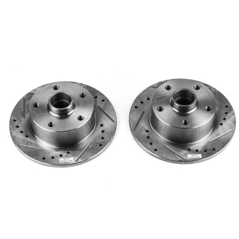 Power Stop 96-01 Audi A4 Rear Evolution Drilled & Slotted Rotors - Pair PowerStop