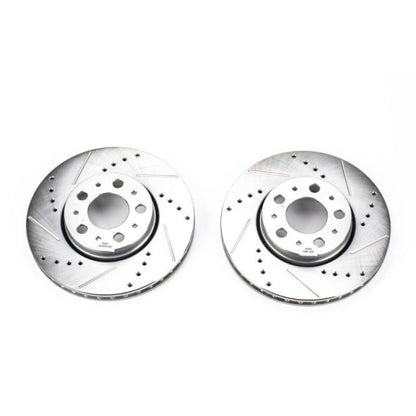 Power Stop 01-07 Volvo S60 Front Evolution Drilled & Slotted Rotors - Pair PowerStop