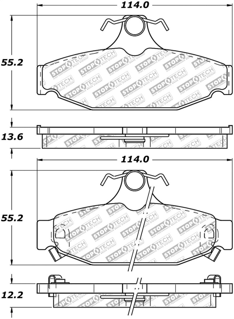 StopTech Street Disc Brake Pads - 305.04130