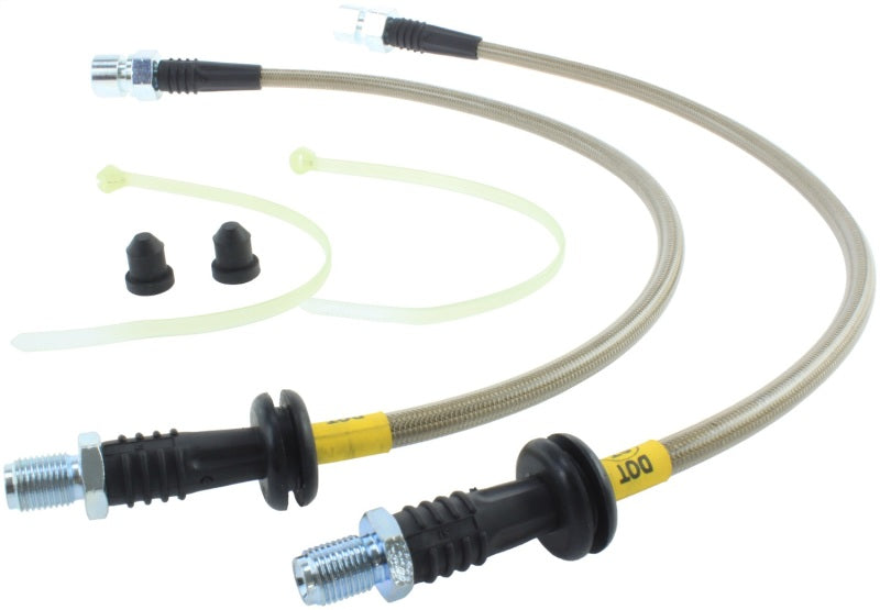 StopTech 92-95 Porsche 968 Exc Sport Brake Package Front Stainless Steel Brake Line Kit Stoptech