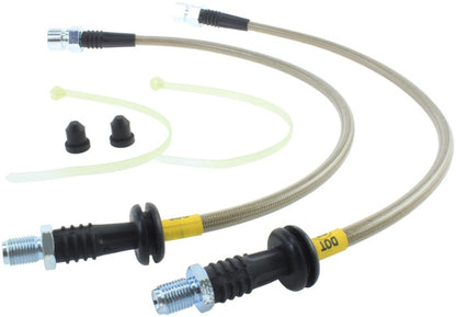 StopTech 92-95 Porsche 968 Exc Sport Brake Package Front Stainless Steel Brake Line Kit Stoptech