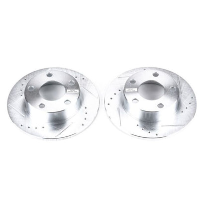 Power Stop 98-01 Audi A6 Quattro Rear Evolution Drilled & Slotted Rotors - Pair PowerStop