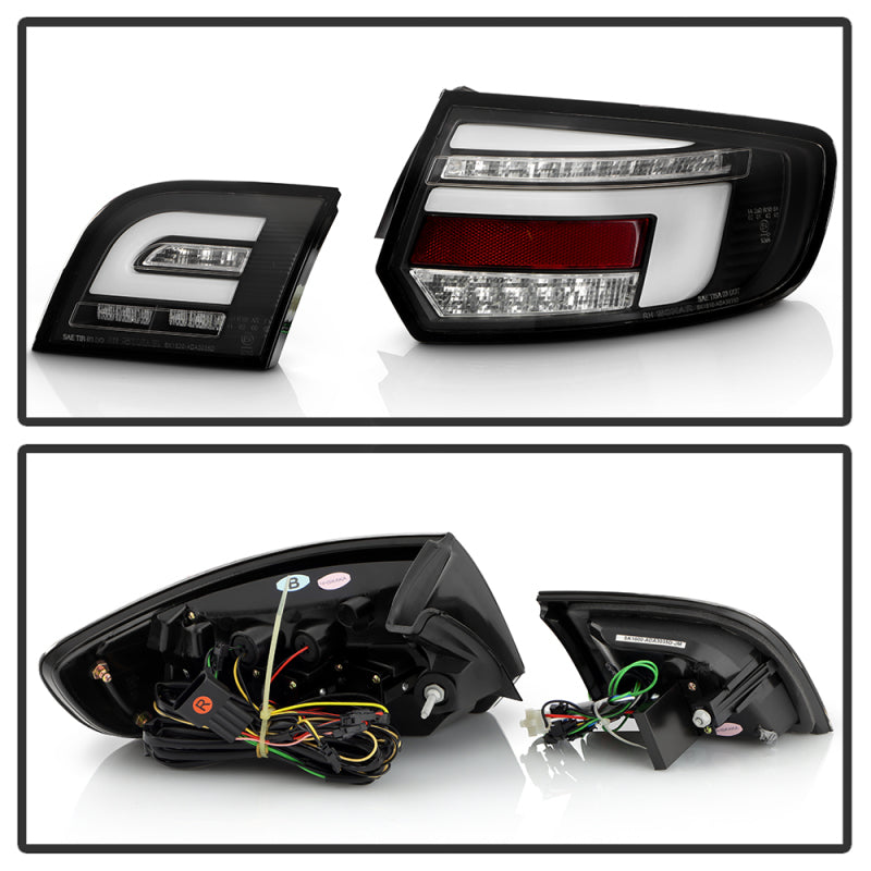 Spyder 03-08 Audi A3 Full LED Tail Lights - Black (ALT-YD-AA303-LED-BK) SPYDER