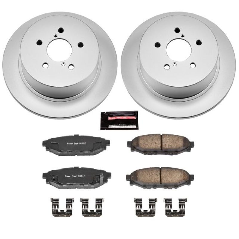 Power Stop 05-09 Subaru Legacy Rear Z17 Evolution Geomet Coated Brake Kit PowerStop