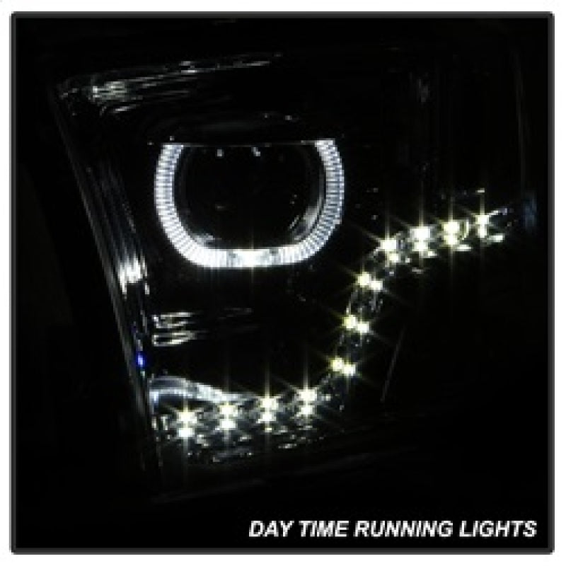 xTune Dodge Ram 2009-2014 Halo LED Projector Headlights - Chrome PRO-JH-DR09-CFB-C SPYDER