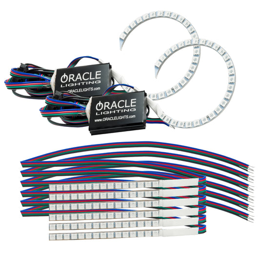 Oracle 18-21 Ford Mustang DRL Upgrade w/ Halo Kit - ColorSHIFT w/o Controller ORACLE Lighting