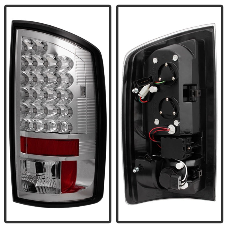 Spyder Dodge Ram 07-08 1500/Ram 07-09 2500/3500 LED Tail Lights Chrome ALT-YD-DRAM06-LED-C SPYDER