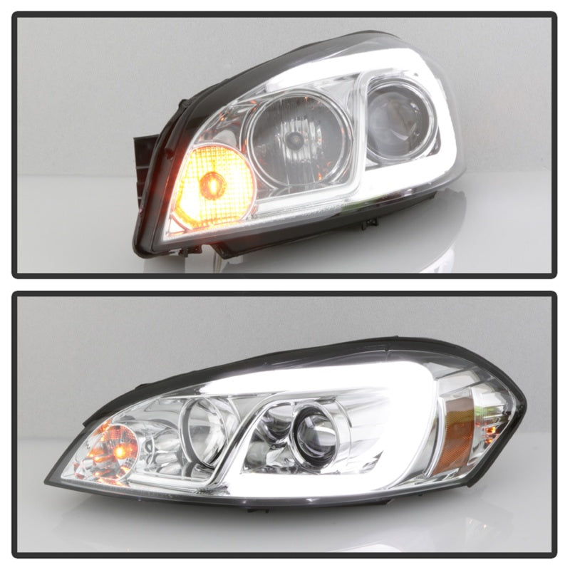 Spyder 06-13 Chevy Impala / 06-07 Chevy Monte Carlo Projector Headlights - Light Bar - Chrome SPYDER