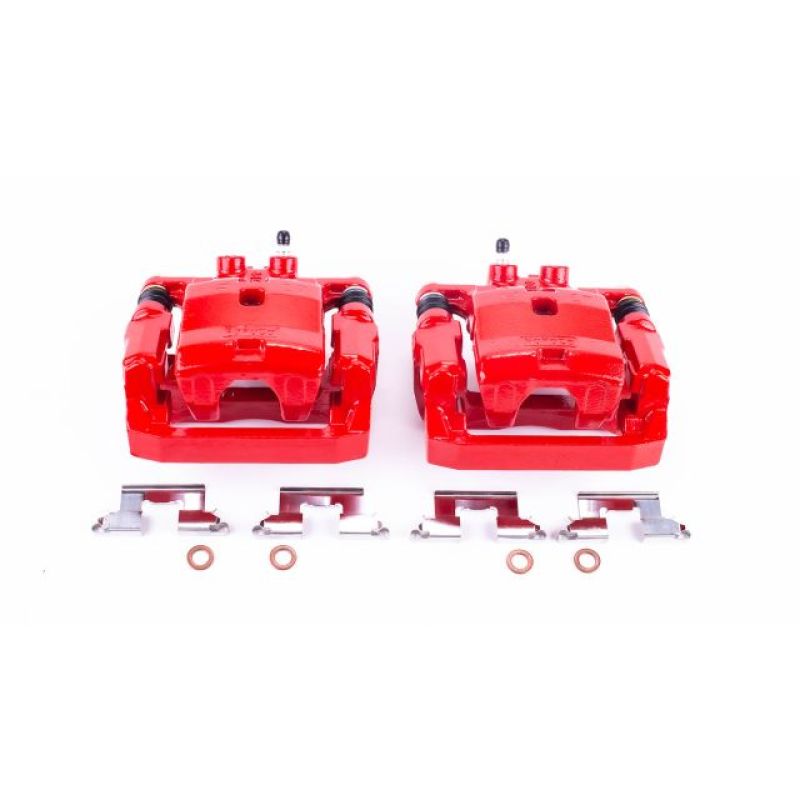 Power Stop 07-15 Mazda CX-9 Rear Red Calipers w/Brackets - Pair PowerStop