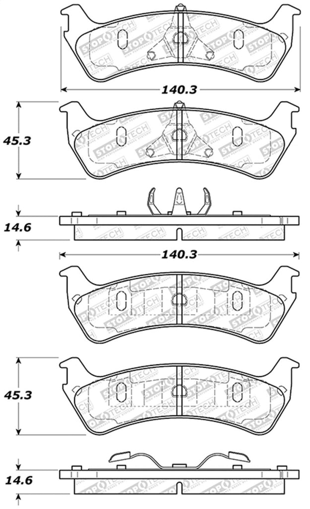 StopTech Street Disc Brake Pads - 305.06670