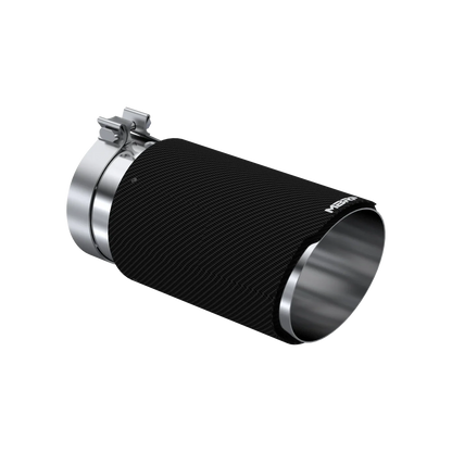 MBRP 5-Inch Inlet Carbon Fiber Exhaust Tip | Single Wall | Rolled Angle Cut | 6-Inch Outlet | T5075CF