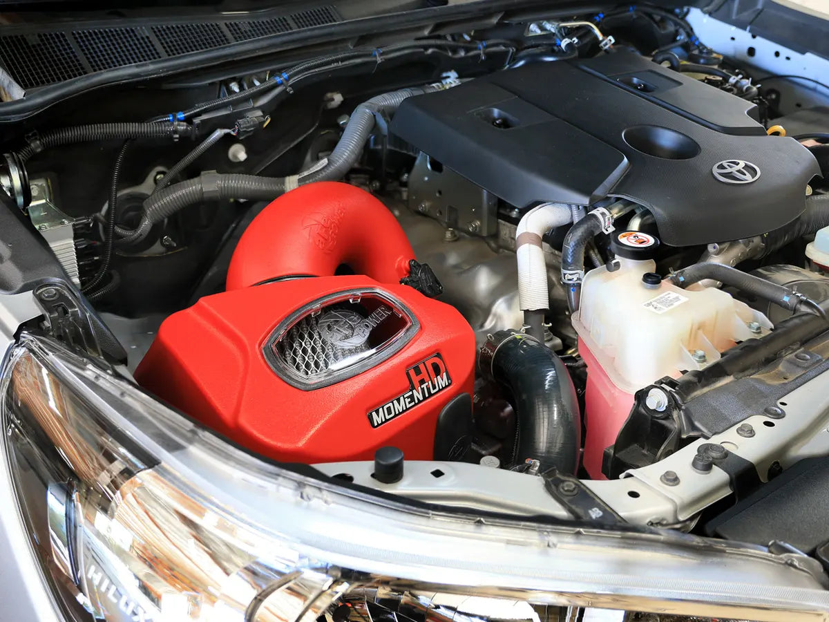 aFe Momentum HD Red Cold Air Intake System for 2015-25 Toyota Hilux - 50-70063DR