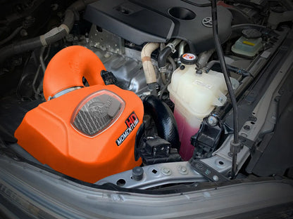 aFe Momentum HD Orange Edition Cold Air Intake System w/ Pro DRY S Filter Toyota Hilux 15-25 L4-2.8L (td) - 50-70063DN