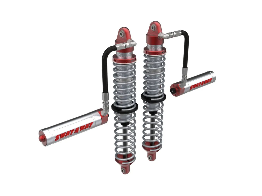 aFe 14-16 Polaris RZR 925/1000cc Sway-A-Way 2.5 Front Coilover Kit w/ Remote Reservoirs and Comp Adj