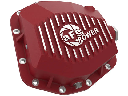 aFe 20-23 Jeep Gladiator JT (Dana M220) Pro Series Rear Differential Cover Red w/ Machined Fins