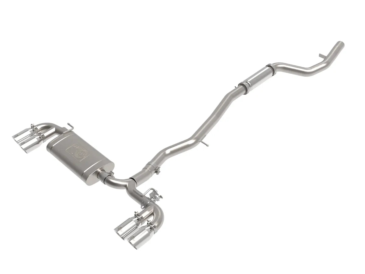 aFe MACH Force-Xp 3 IN to 2-1/2 IN 304 Stainless Steel Cat-Back Exhaust w/ Polished Tip - 49-36352-P