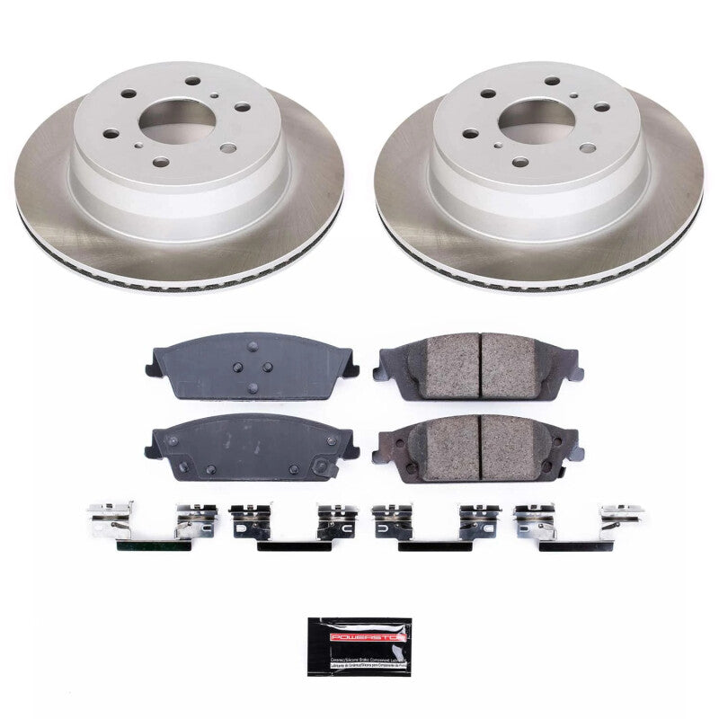 Power Stop 15-20 GMC Yukon XL Rear Semi-Coated Rotor Kit PowerStop