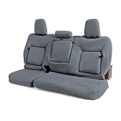Covercraft 23-26 Ford F250-F550 SD Leatherette PrecisionFit Custom Front Row Seat Covers - Med Grey