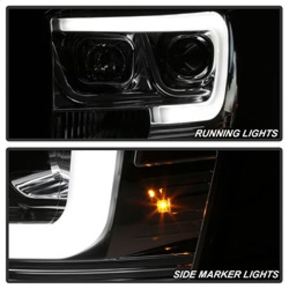 Spyder Dodge Ram 1500 06-08 V2 Projector Headlights - Light Bar DRL - Chrome (PRO-YD-DR06V2-LB-C) SPYDER