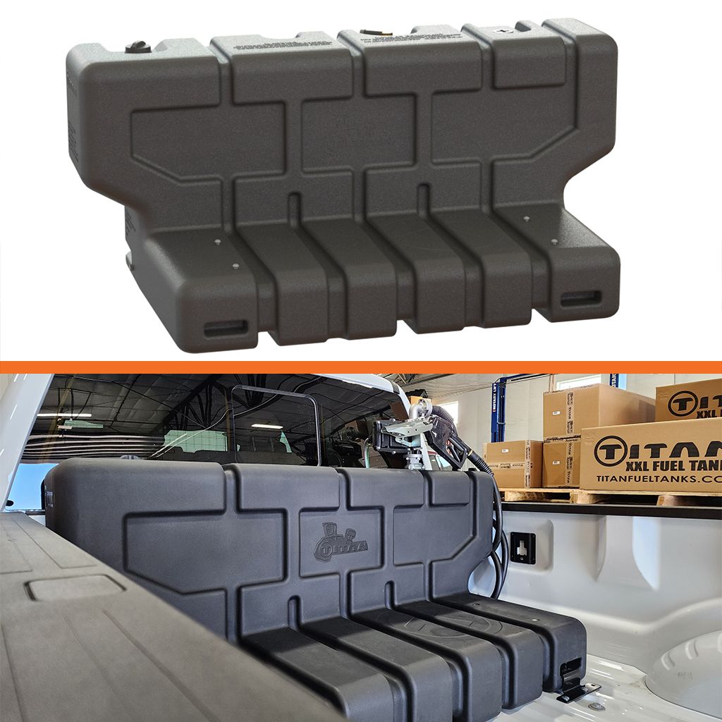 Titan 90 Gallon L-Shape In-Bed Diesel Transfer Tank – Universal Fit | Part #5015090