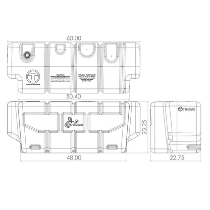 Titan 100 Gallon In-Bed Diesel Transfer Tank – Universal Fit | Part #5015100