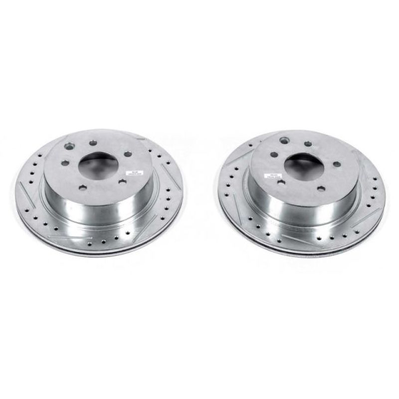Power Stop 93-97 Infiniti J30 Rear Evolution Drilled & Slotted Rotors - Pair PowerStop