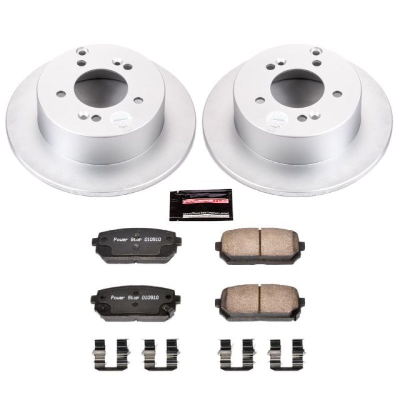Power Stop 07-10 Kia Rondo Rear Z17 Evolution Geomet Coated Brake Kit PowerStop