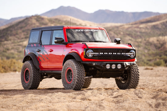 Zone Offroad 2021+ Ford Bronco 4 Door 3in. Adventure Series Lift Kit - (Sasquatch Only) Zone Offroad