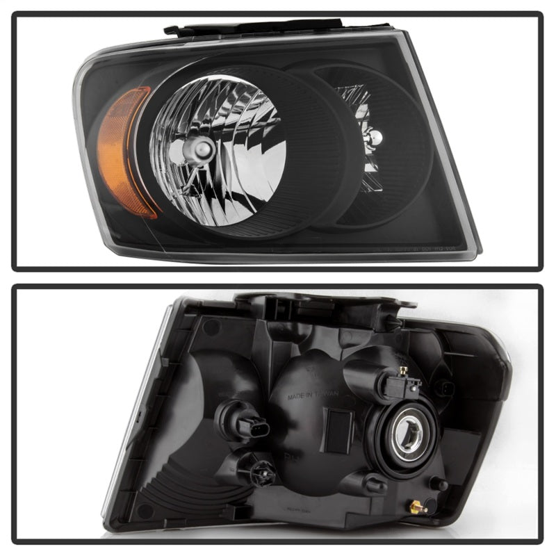 xTune 07-09 Dodge Durango OEM Style Headlights - Black (HD-JH-DDU07-AM-BK) SPYDER