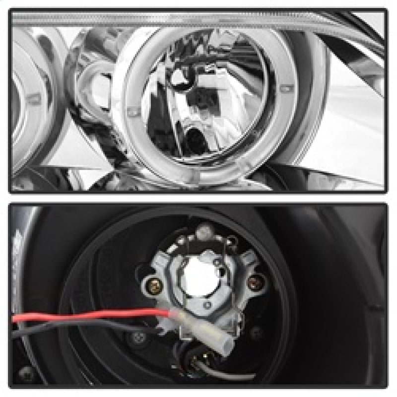 Spyder BMW Z3 96-02 Projector Headlights LED Halo Chrome High H1 Low H1 PRO-YD-BMWZ396-HL-C SPYDER