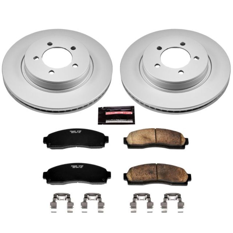 Power Stop 02-05 Ford Explorer Front Z17 Evolution Geomet Coated Brake Kit PowerStop