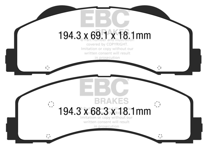 EBC Ultimax2 Front Brake Pads - UD1770