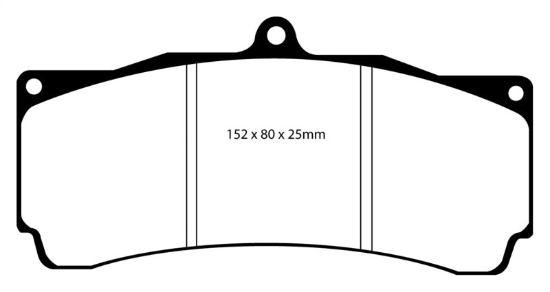 EBC YellowStuff Rear Brake Pads - DP4009R