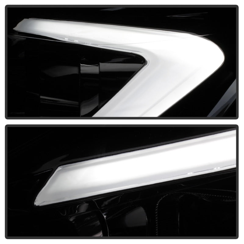xTune 13-16 Ford Escape 13-16 LED Light Bar Halogen Proj Headlights - Chrome (PRO-JH-FESCA13-LB-C) SPYDER