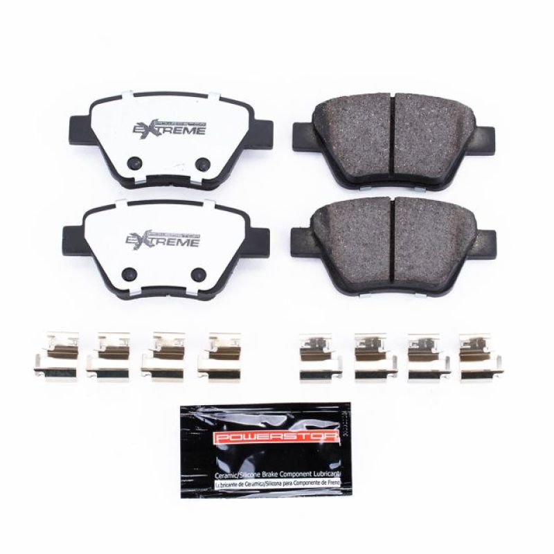 Power Stop 10-13 Audi A3 Rear Z26 Extreme Street Brake Pads w/Hardware PowerStop