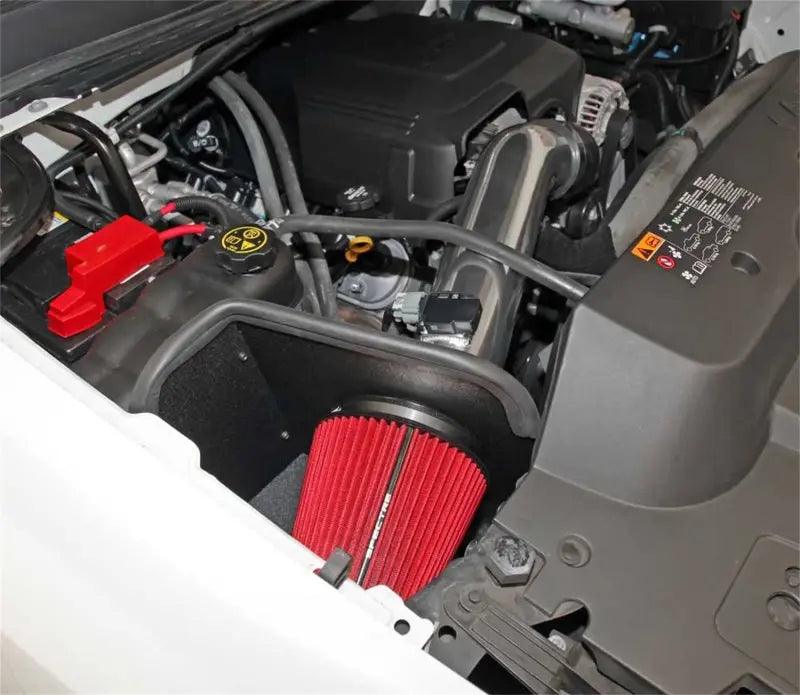 Spectre 11-13 GM 2500HD/3500HD V8-6.0L F/I Air Intake Kit - Polished w/Red Filter Spectre