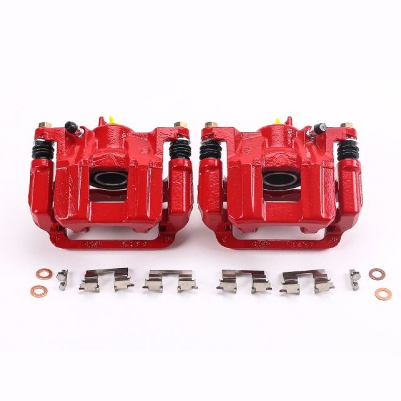 Power Stop 11-17 Honda Odyssey Rear Red Calipers w/Brackets - Pair PowerStop