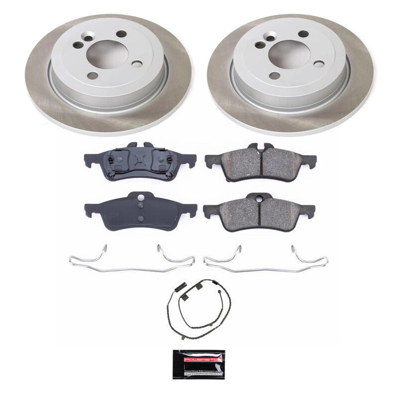 Power Stop 07-08 Mini Cooper Rear Semi-Coated Rotor Kit PowerStop