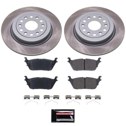 Power Stop 19-23 Ram 1500 Front and Rear Semi-Coated Rotor Kit