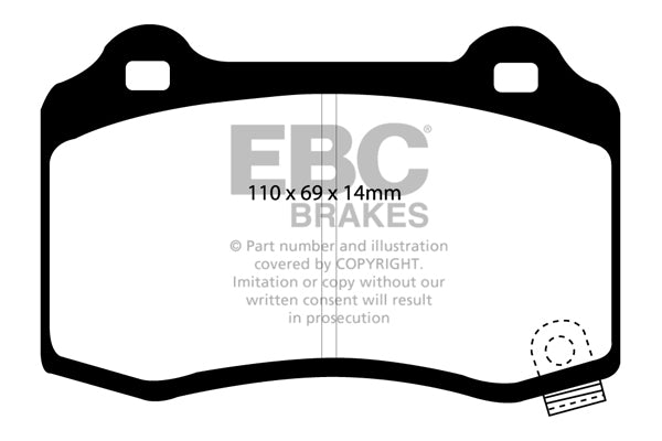 EBC RedStuff Rear Brake Pads - DP31788C