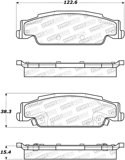 StopTech Premium Ceramic Brake Pads - 308.09220 Stoptech