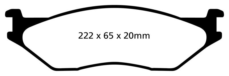 EBC YellowStuff Front Brake Pads - DP41653R EBC
