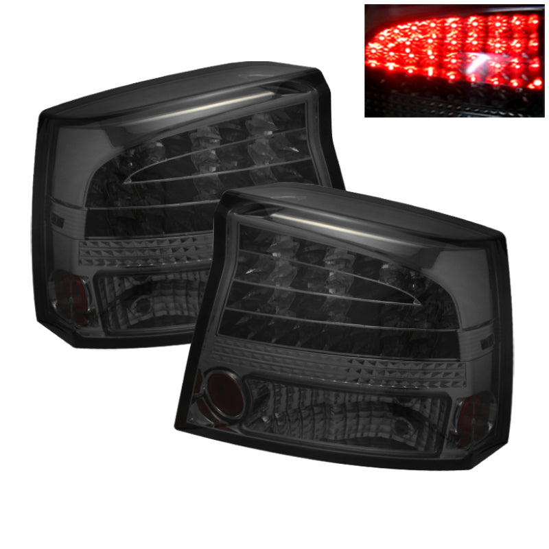 Spyder Dodge Charger 06-08 LED Tail Lights Smoke ALT-YD-DCH05-LED-SM SPYDER