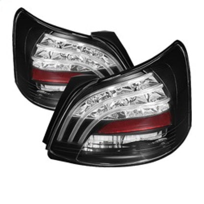 Spyder Toyota Yaris 07-09 4Dr LED Tail Lights Blk ALT-YD-TYA074D-LED-BK SPYDER