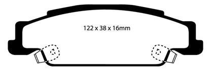 EBC RedStuff Rear Brake Pads - DP31646C EBC