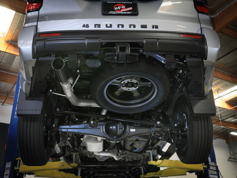 aFe Takeda 2-1/2 IN 304 Stainless Steel Cat-Back Exhaust System w/ Black Tip - 49-36080-B