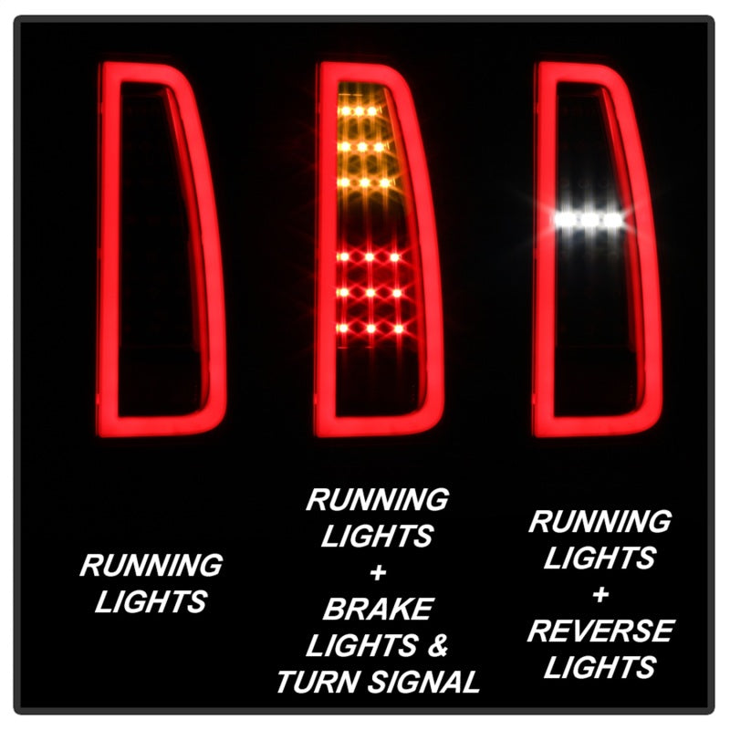 Spyder 15-17 GMC Yukon LED Tail Lights - Black (ALT-YD-GY15-LED-BK) SPYDER