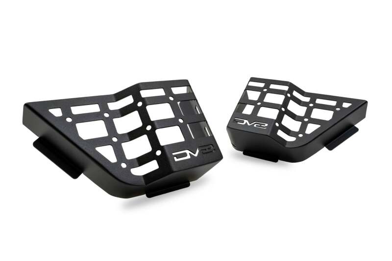 DV8 Offroad 11-18 Jeep Wrangler JK 4 Door Only Rear Door Pocket Molle Panels - Black