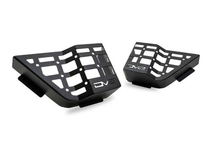 DV8 Offroad 11-18 Jeep Wrangler JK 4 Door Only Rear Door Pocket Molle Panels - Black